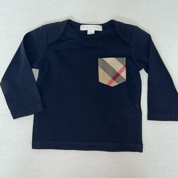 BURBERRY BABY LONG SLEEVE TEE - Picture 1 of 3